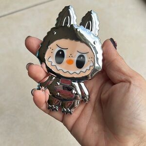 Silver Lafufu Character Phone Stand and Mirror